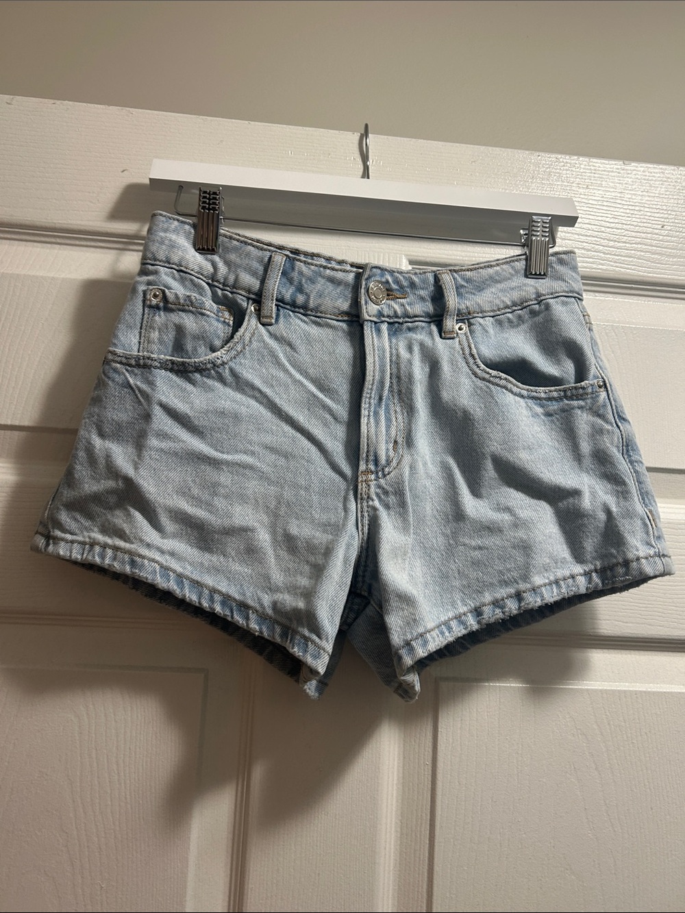 Light Blue Denim Women's Shorts